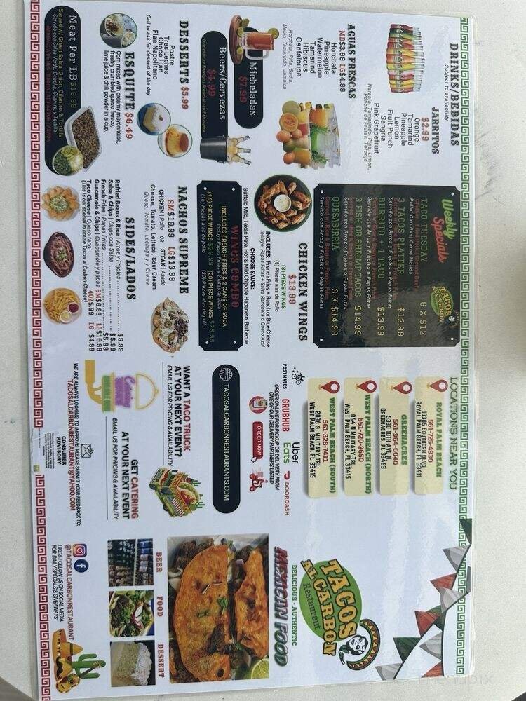 Menu page 1