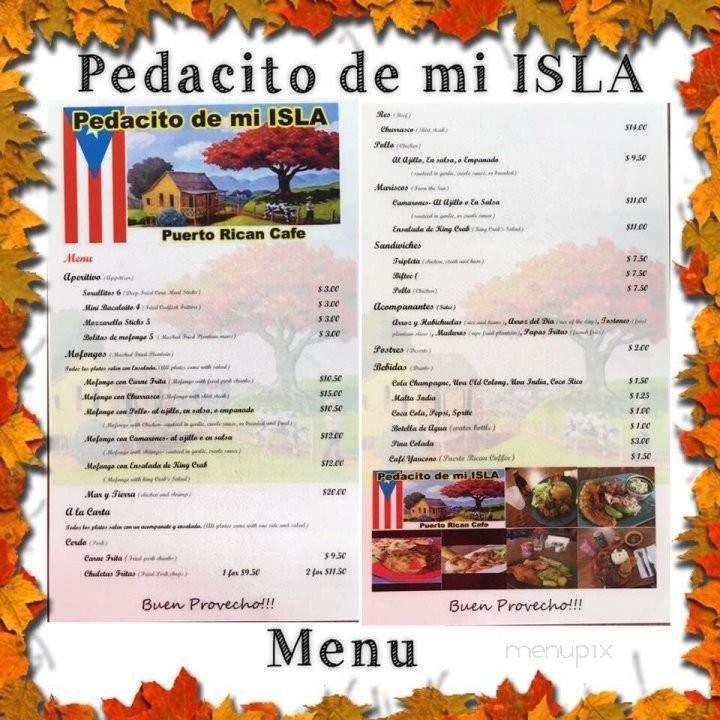 Menu page 1