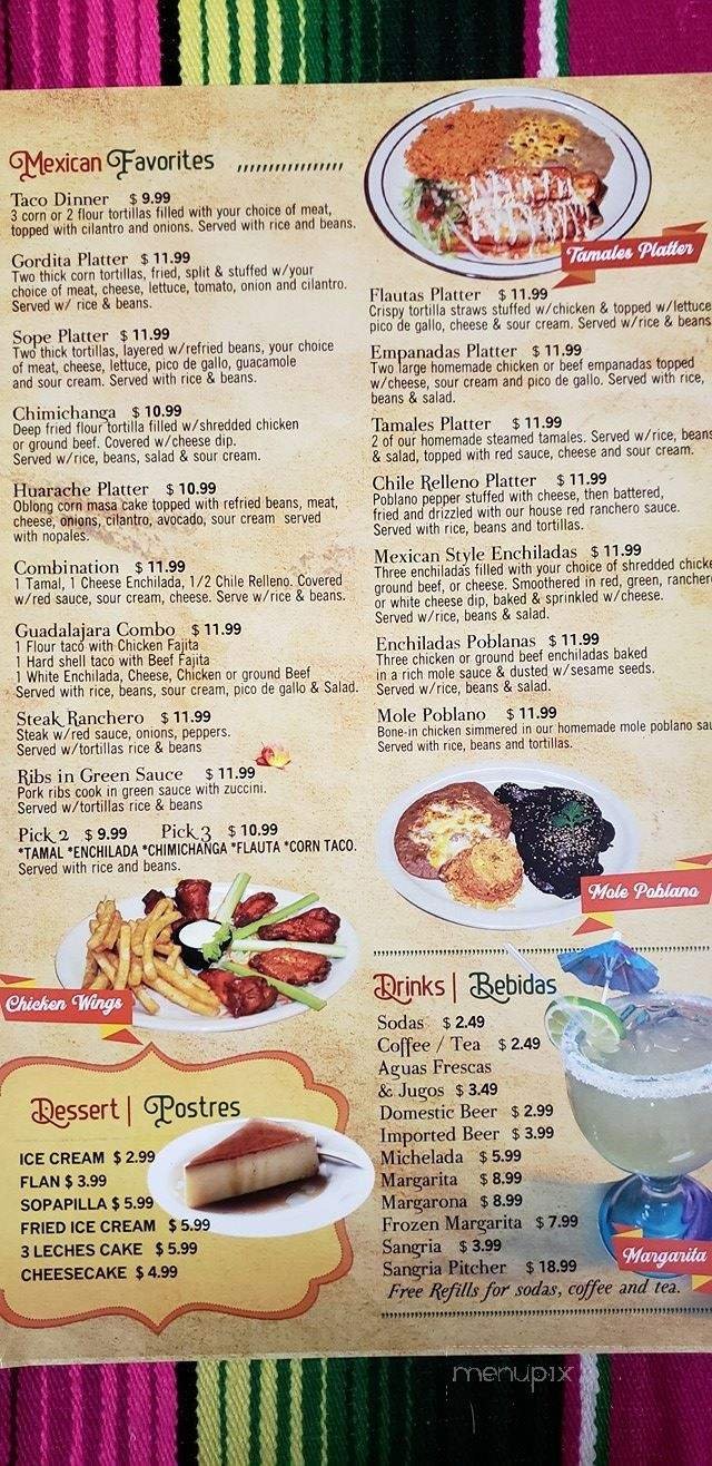Menu page 2