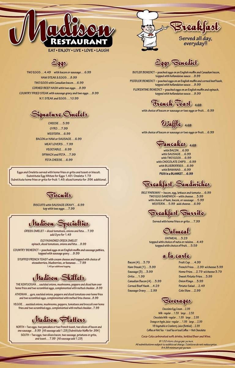 Menu page 1