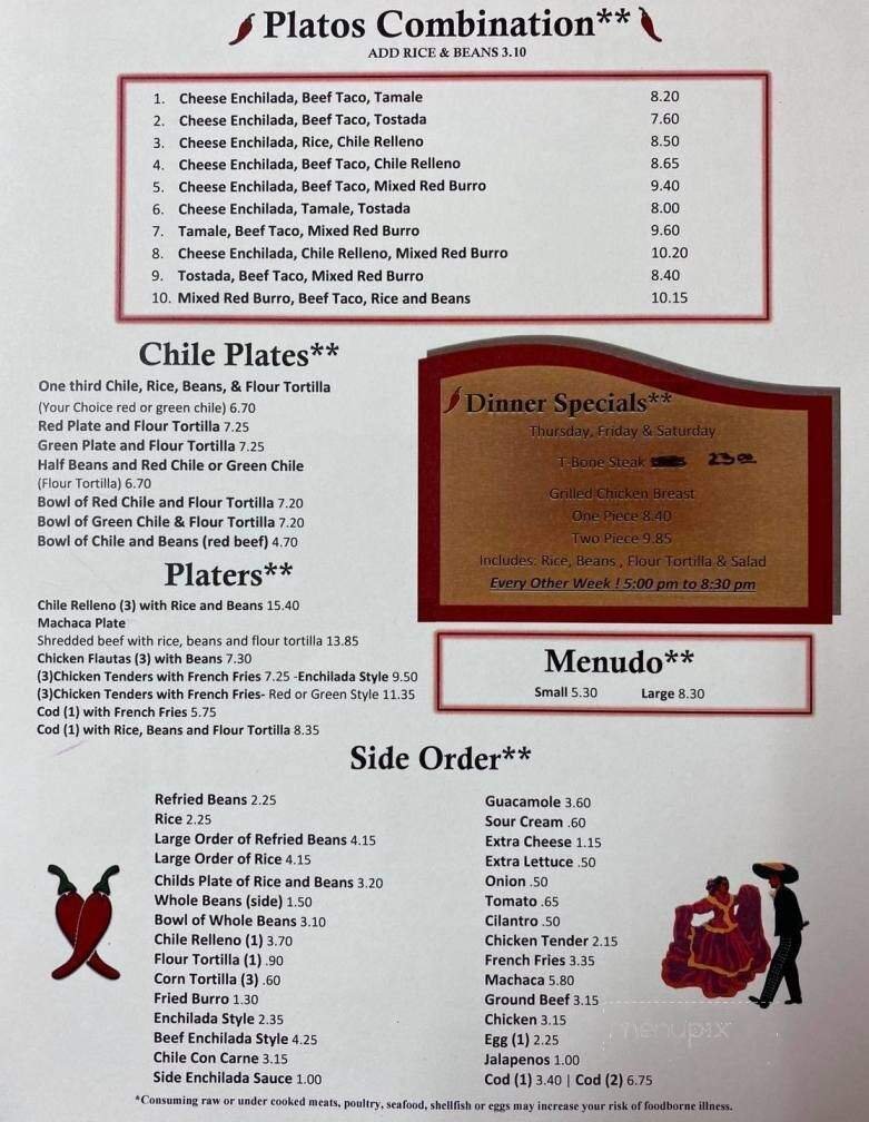Menu page 2