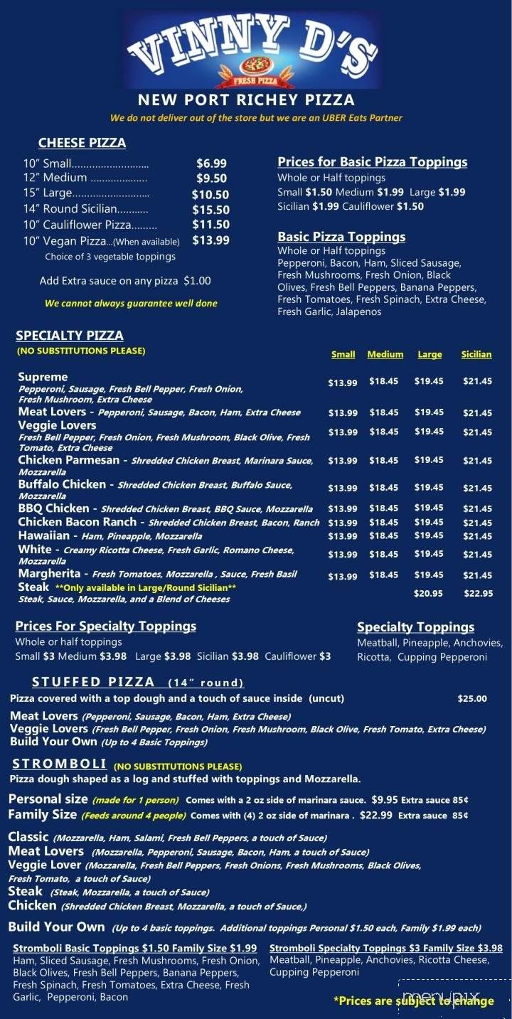 Menu page 3