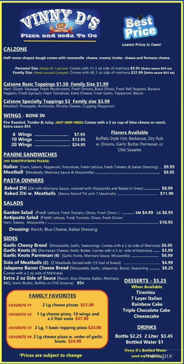 Menu page 4
