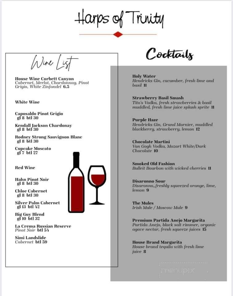Menu page 1