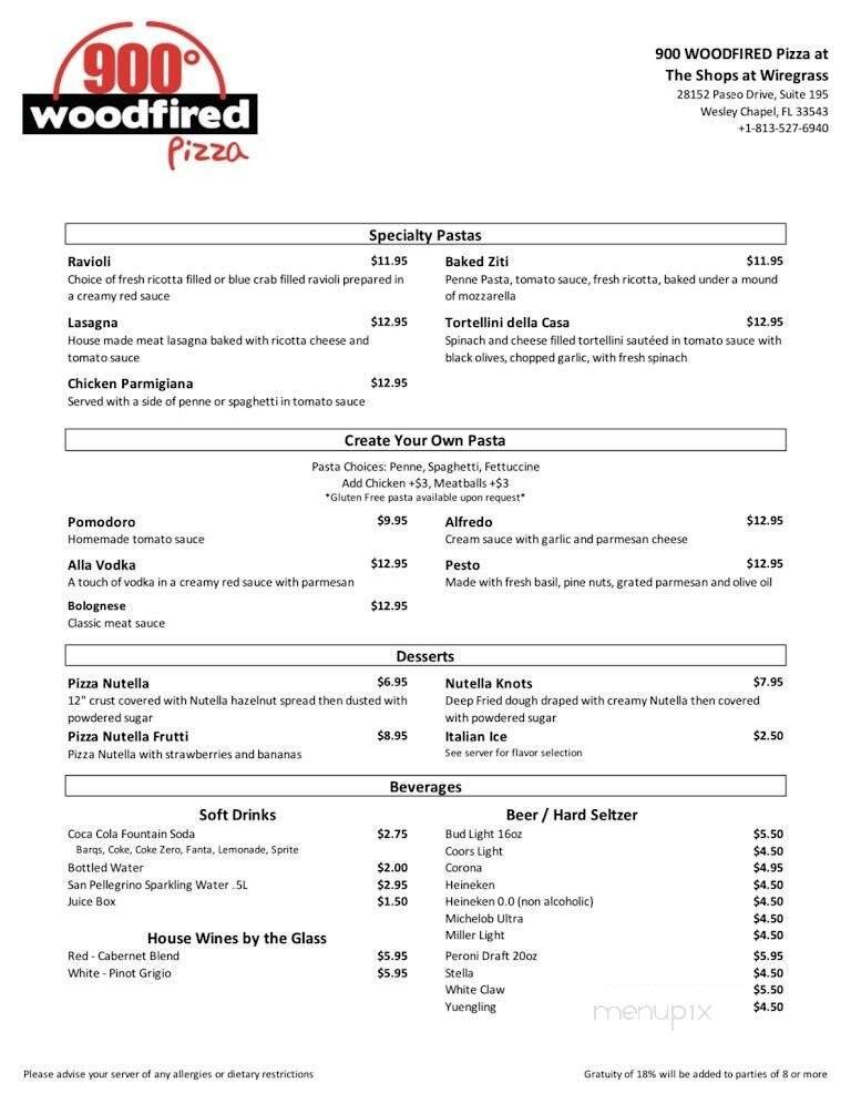 Menu page 1