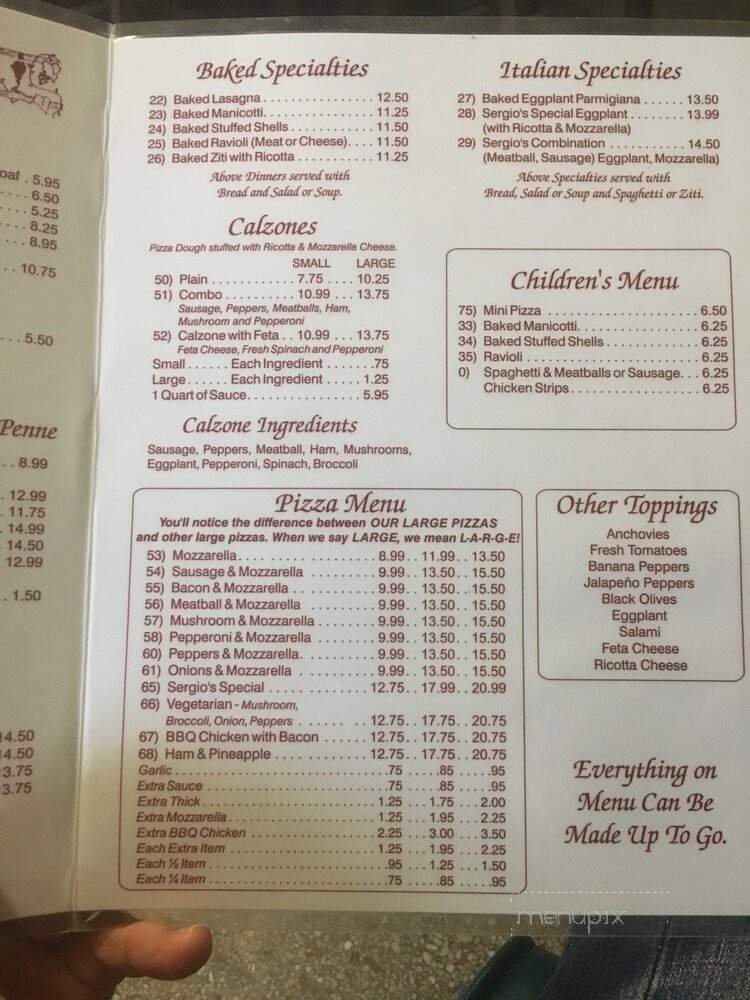 Menu page 2