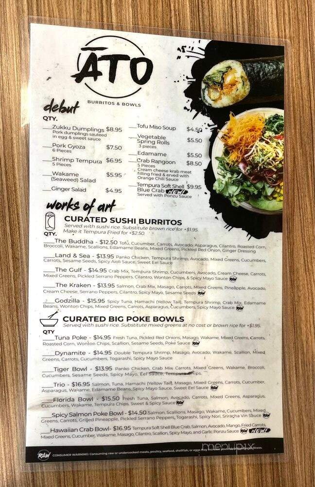 Menu page 2