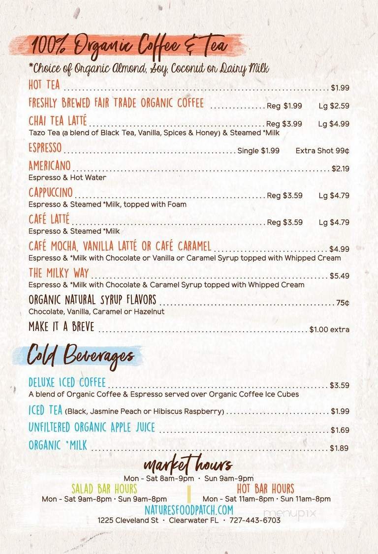 Menu page 2