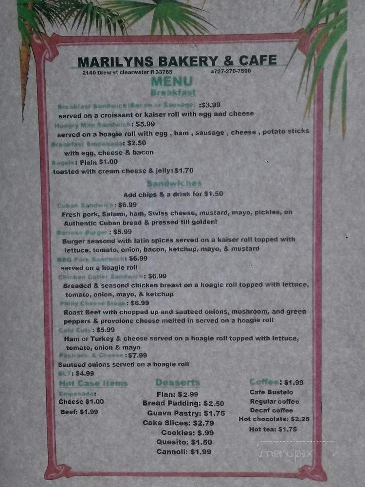 Menu page 2