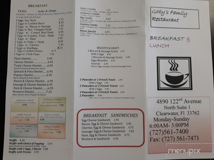 Menu page 1