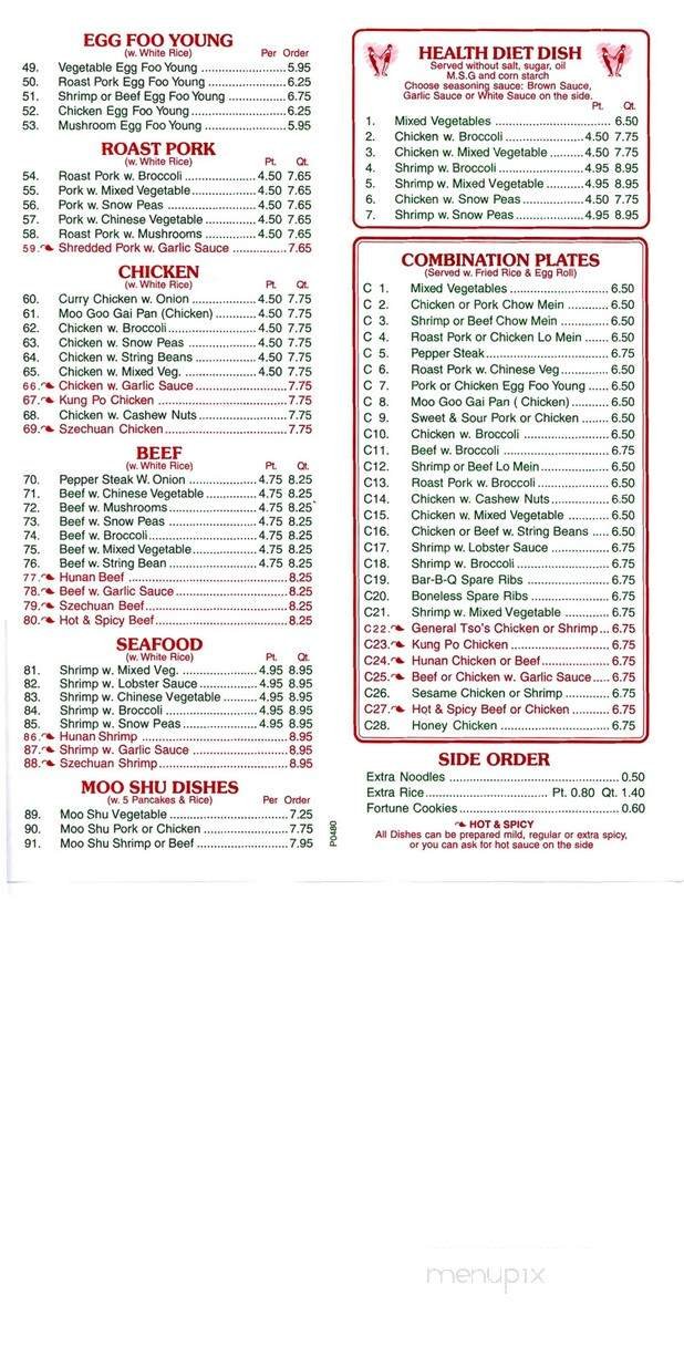 Menu page 2