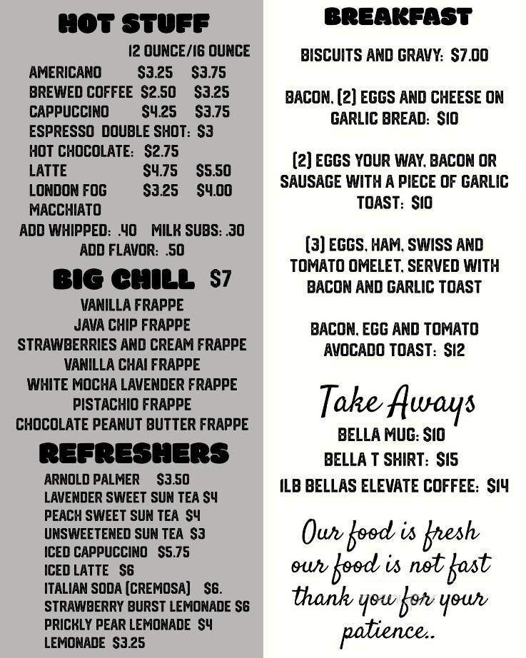 Menu page 1