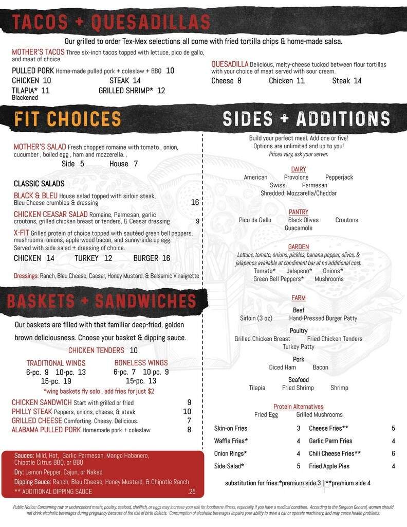Menu page 2