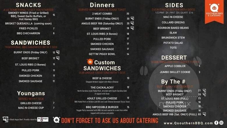 Menu page 1