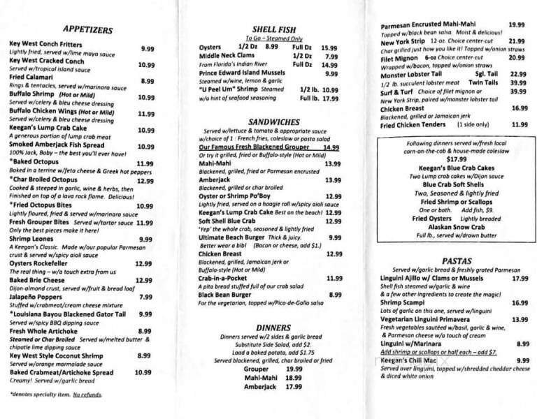 Menu page 2