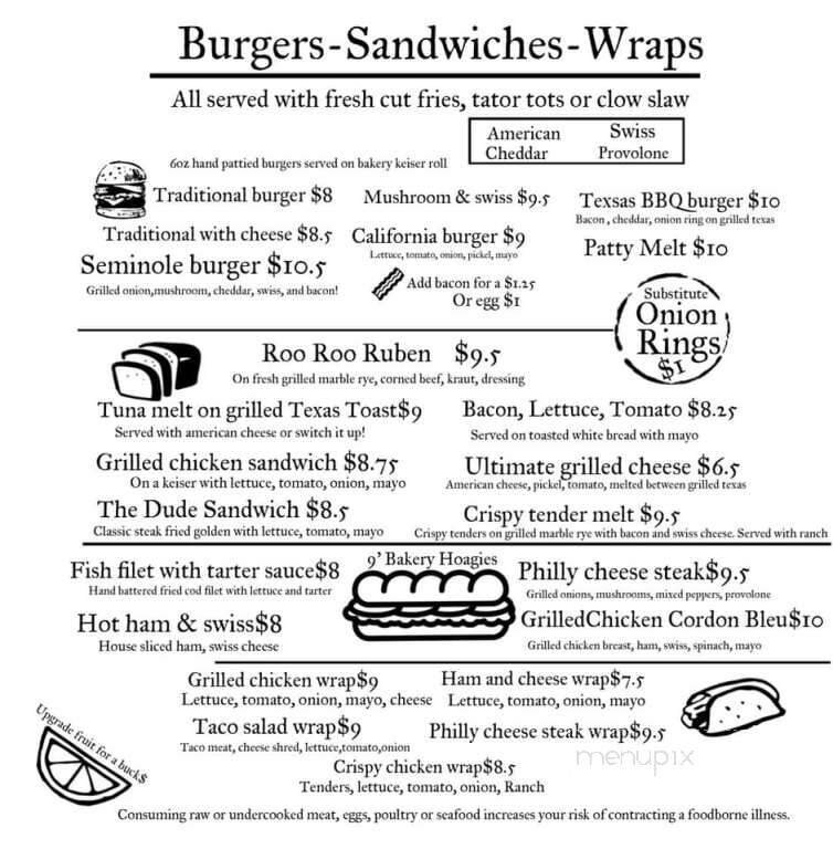 Menu page 2