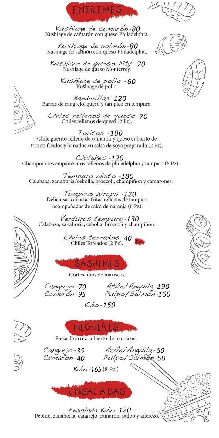 Menu page 1