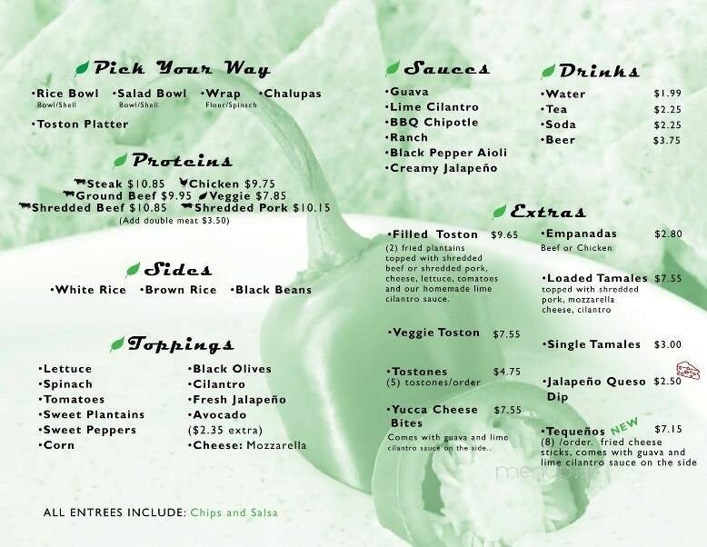 Menu page 2