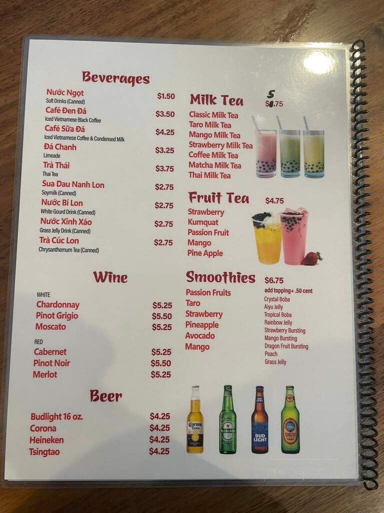 Menu page 2