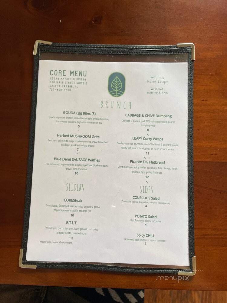 Menu page 1