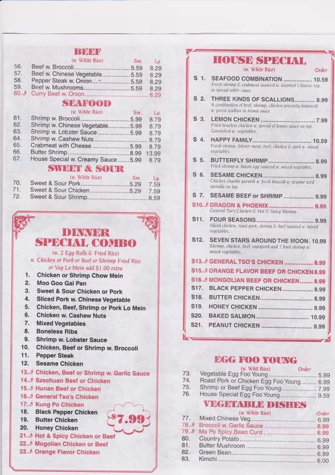 Menu page 2