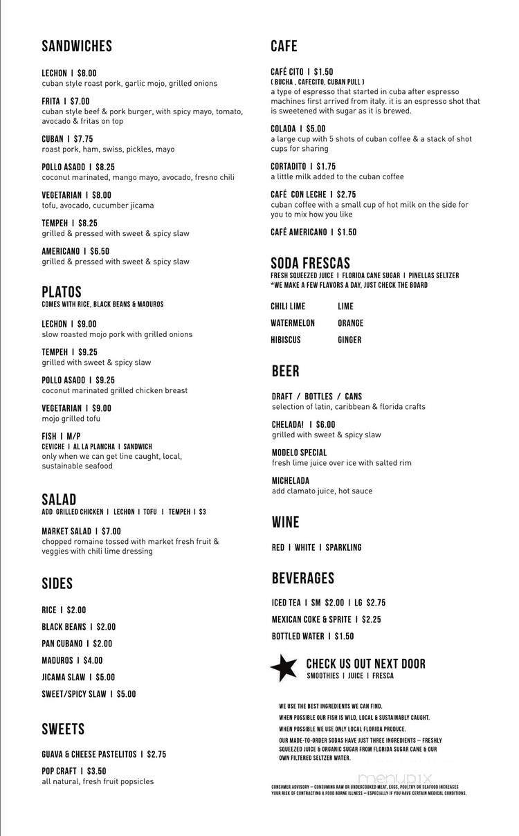 Menu page 2