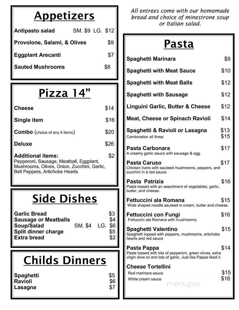 Menu page 2