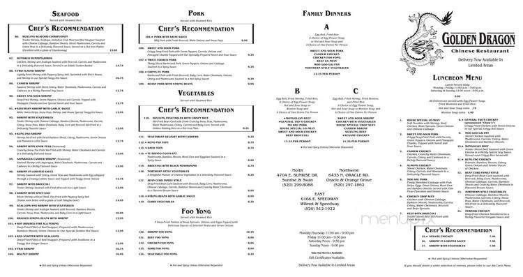 Menu page 1