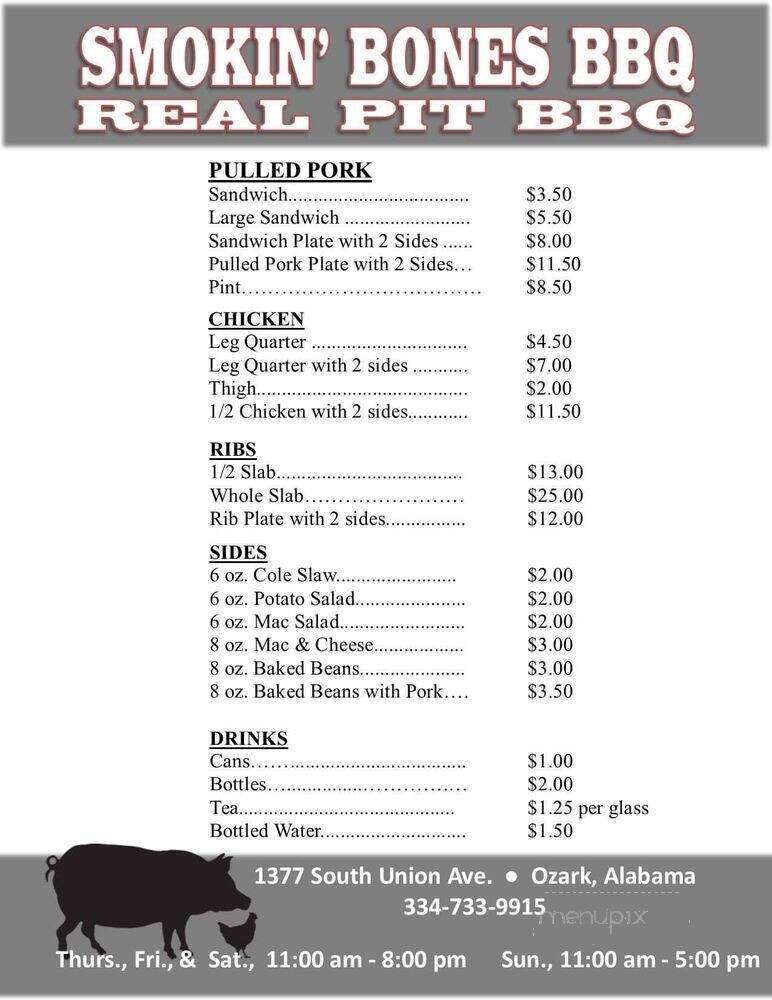 Menu page 1