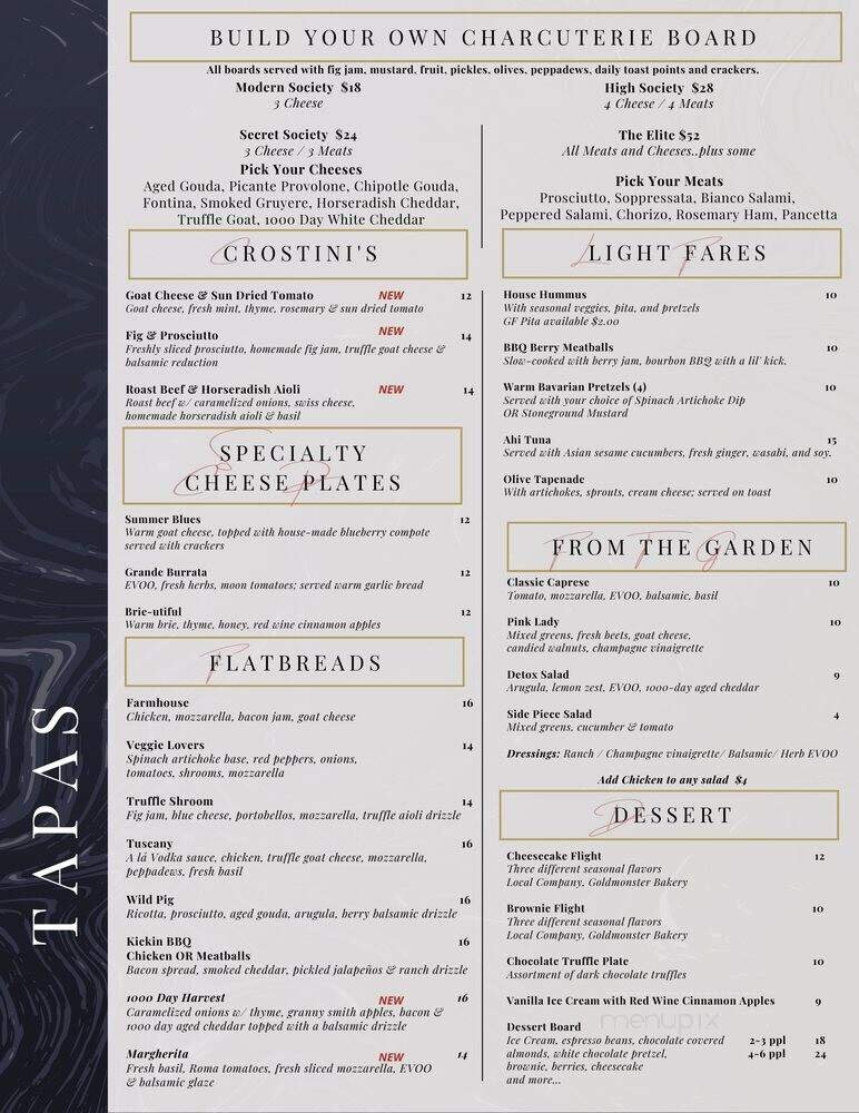 Menu page 1