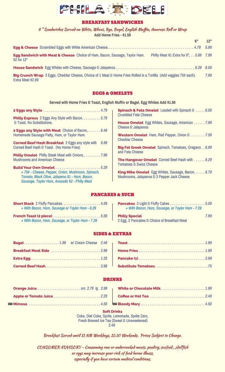 Menu page 2