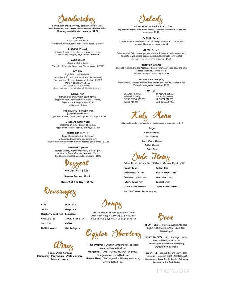 Menu page 2