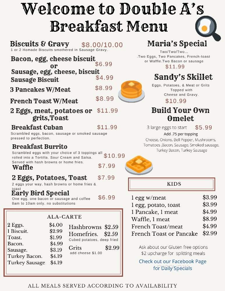 Menu page 1