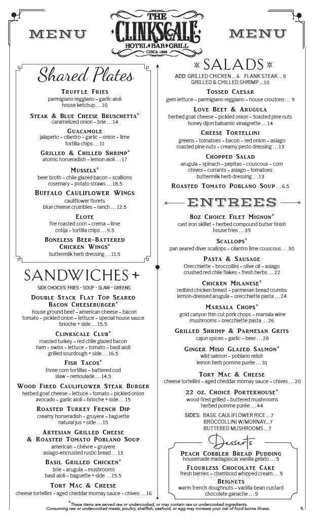 Menu page 2