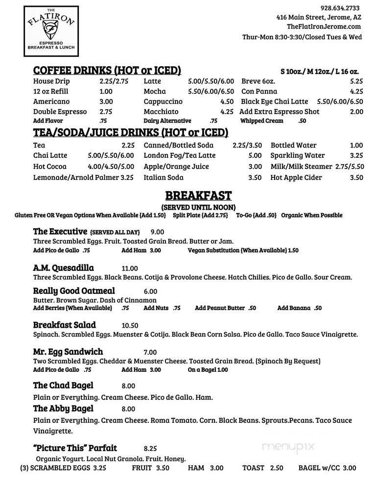 Menu page 1