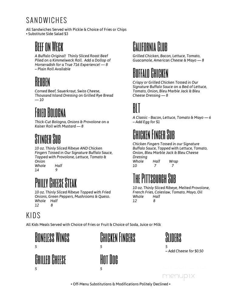 Menu page 1