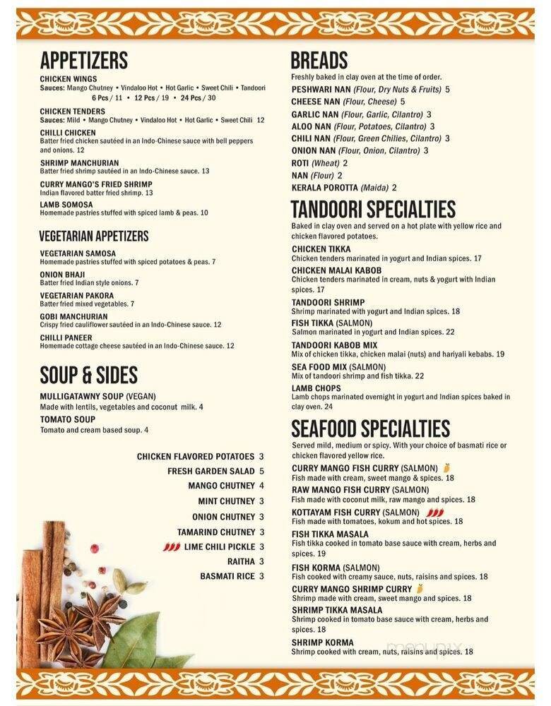 Menu page 3