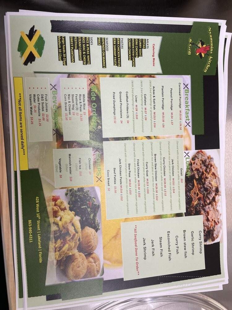 Menu page 1