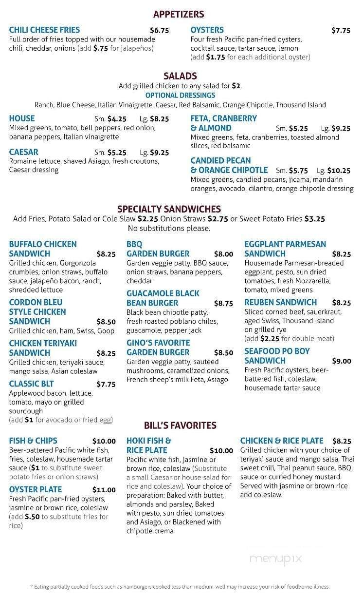 Menu page 2