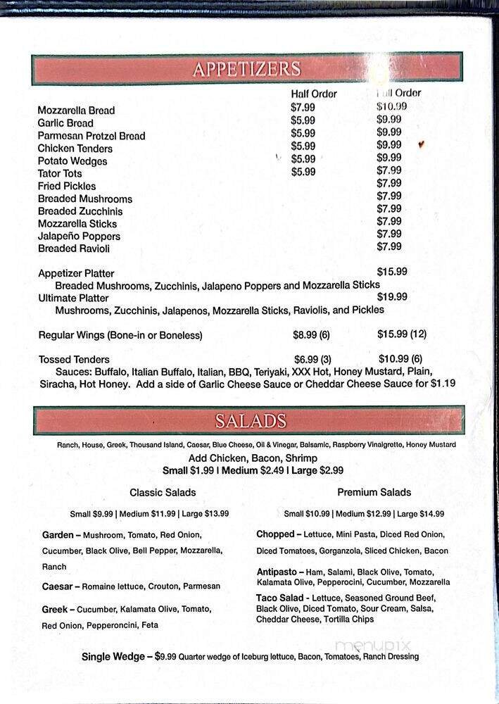 Menu page 2