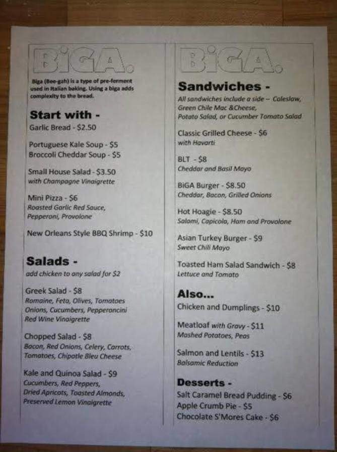 Menu page 4