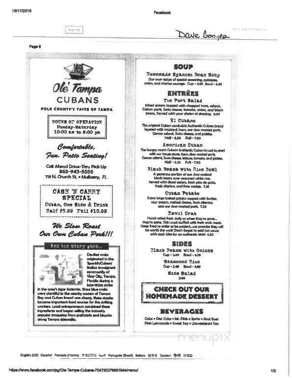 Menu page 4
