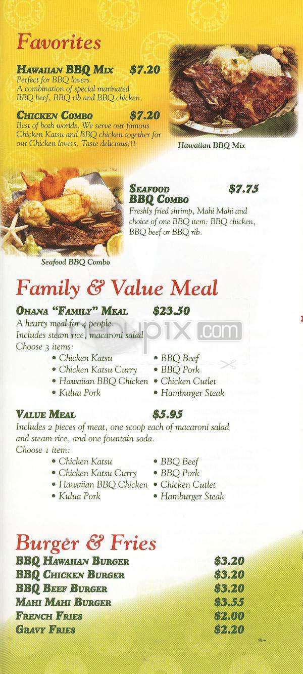 Menu page 3