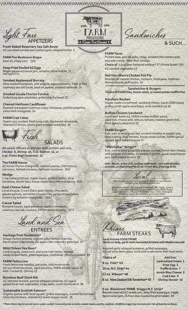 Menu page 1
