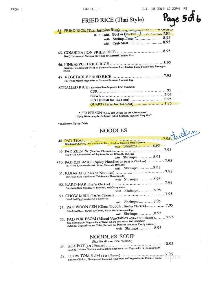 Menu page 5
