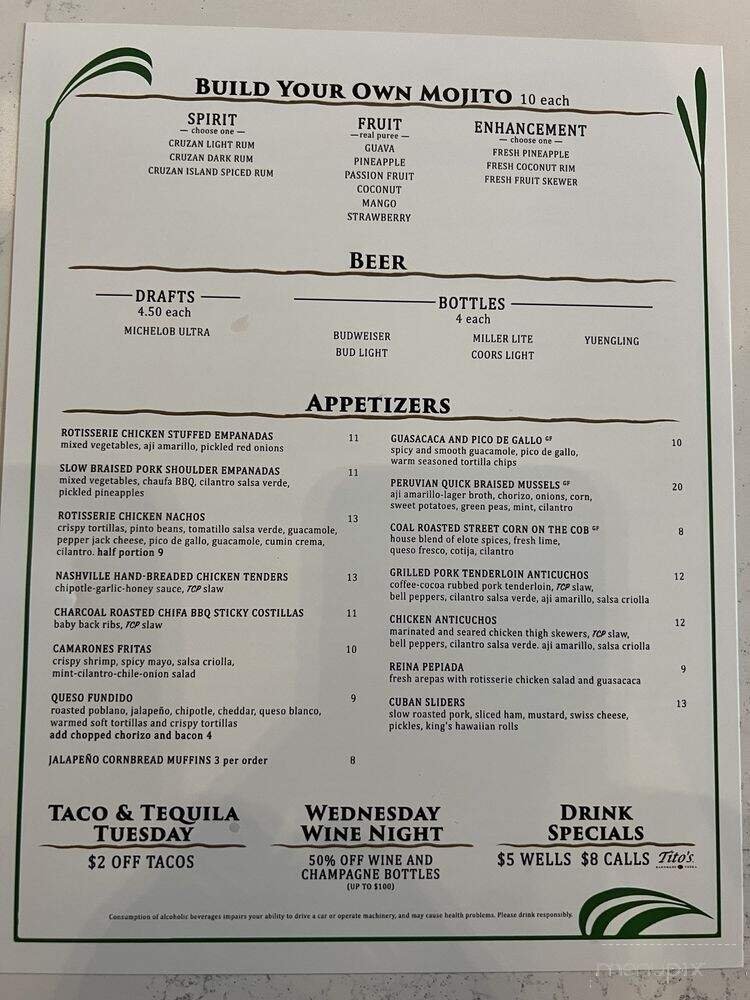 Menu page 2