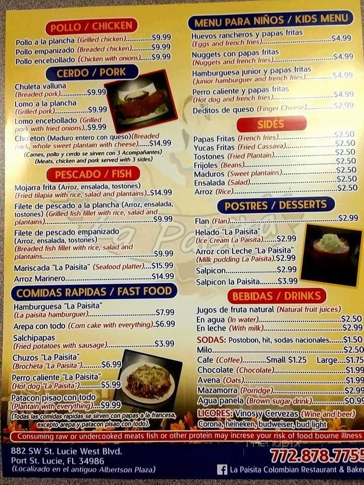 Menu page 2
