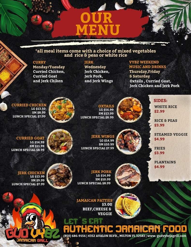 Menu page 1