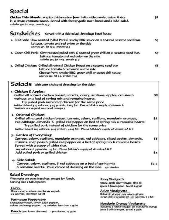 Menu page 3