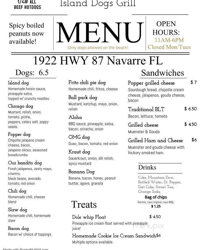 Menu page 3
